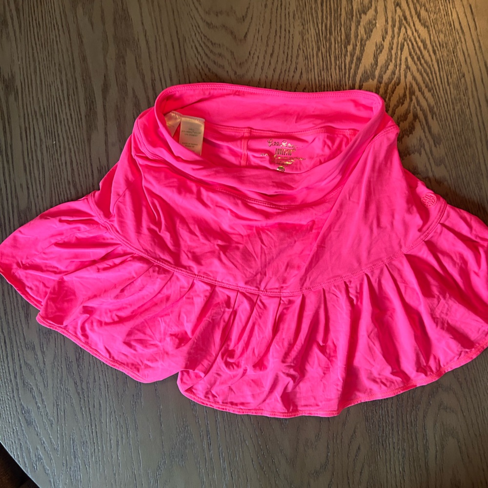 Lilly Pulitzer hot pink skirt with shorts underneath xxs womens